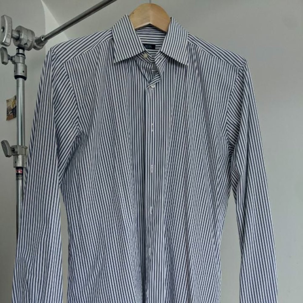 Barba pinstripe buttondown shirt